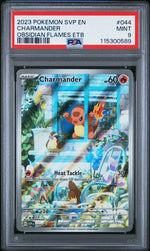 2023 Pokemon Scarlet and Violet Obsidian Flames Elite Trainer Box Charmander #044 PSA 9