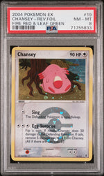 2004 Pokemon Ex Fire Red Leaf Green Reverse Holo Chansey #19 PSA 8