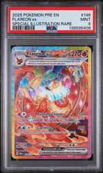 2025 Pokemon Scarlet and Violet Prismatic Evolutions Special Illustration Rare Flareon Ex #146 /138595406 PSA 9