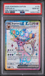 2025 Pokemon Scarlet and Violet Prismatic Evolutions Premium Figure Collection Espeon Ex #175 PSA 10