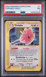 2002 Pokemon Expedition Holo Clefable #7 PSA 7