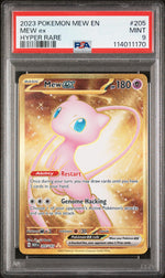 2023 Pokemon Mew Hyper Rare Mew Ex #205 PSA 9