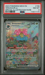 2023 Pokemon Mew Special Illustration Rare Venusaur Ex #198 PSA 8