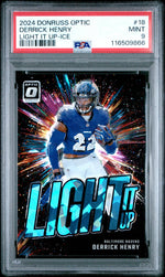 2024 Panini Donruss Optic Light It Up Ice Derrick Henry #18 PSA 9