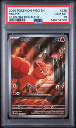 2025 Pokemon Mega Evolution Illustration Rare Vulpix #138 PSA 10