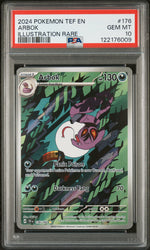 2024 Pokemon Scarlet and Violet Temporal Forces Illustration Rare Arbok #176 PSA 10