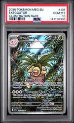 2025 Pokemon Mega Evolution Illustration Rare Exeggutor #135 PSA 10