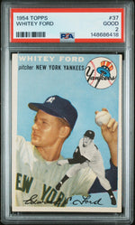 1954 Topps Whitey Ford #37 PSA 2