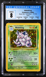 Pokémon Base Set Unlimited Nidoking #11/102 Holo CGC 8