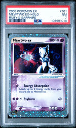2003 Pokemon Ex Ruby and Sapphire Holo Mewtwo Ex #101 PSA 7
