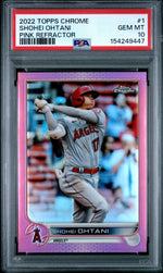 2022 Topps Chrome Pink Refractor Shohei Ohtani #1 PSA 10