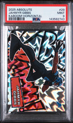 2025 Panini Absolute Kaboom! Horizontal Jahmyr Gibbs #29 PSA 9