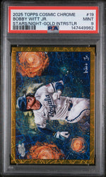 2025 Topps Cosmic Chrome Stars In the Night Gold Interstellar Bobby Witt Jr. #19 PSA 9