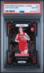 2024 Panini Prizm Monopoly WNBA Caitlin Clark #65 PSA 10