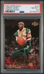 2003 Upper Deck Lebron's Diary LeBron James #LJ4 PSA 8.5