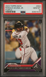 2023 Topps Now Purple Ronald Acuna Jr. #804 /25 25/25 PSA 10