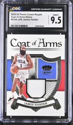 2022 Crown Royale #COA-JHD James Harden Coat of Arms Relics CGC 9.5