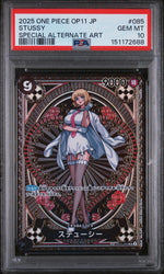 2025 One Piece Stussy #085 Special Alternate Art PSA 10