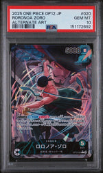 2025 One Piece Roronoa Zoro #020 Alternate Art PSA 10
