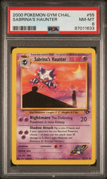 2000 Pokemon Gym Challenge Sabrina's Haunter #55 PSA 8