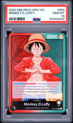 2022 One Piece Romance Dawn Leader Monkey D. Luffy #OP01003 PSA 10