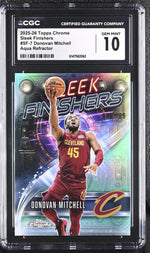 2025 Topps Chrome #SF-7 Donovan Mitchell Sleek Finishers /99 CGC 10