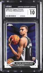2023 Topps Chrome #1 Victor Wembanyama CGC 10