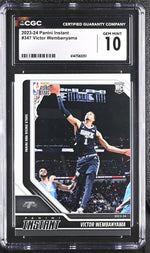 2023 Panini Instant #347 Victor Wembanyama Panini NBA Rising Stars 1 CGC 10