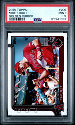2025 Topps Golden Mirror Mike Trout #200 PSA 9