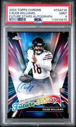 2024 Topps Chrome Future Stars Autograph Caleb Williams #FSACW PSA 9