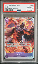 2022 Romance Dawn Japanese King #OP01-096 PSA 10