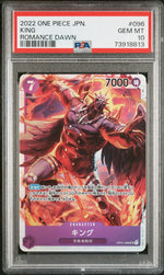 2022 Romance Dawn Japanese King #OP01-096 /1 PSA 10