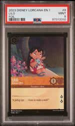 2023 Disney Lorcana Lilo Making a Wish #9 Foil PSA 9