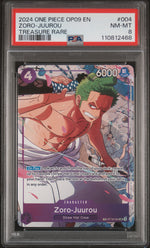2024 One Piece Emperors In the New World Treasure Rare Zoro Juurou #ST18004 PSA 8
