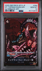 2025 One Piece Japanese Op13-Carrying On His Will Alternate Art Saint Topman Warcury #089 PSA 10