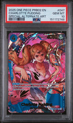 2025 One Piece Premium Booster the Best Volume 2 Special Alternate Art Charlotte Pudding #OP06-047 PSA 10