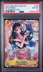 2026 One Piece Extra Booster Heroines Edition Alternate Art Nico Robin #EB03-055 PSA 8