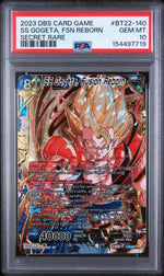 2023 Critical Blow English Ss Gogeta, Fusion Reborn #BT22-140 PSA 10