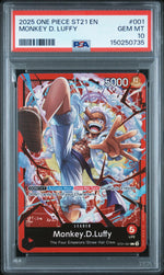 2025 One Piece Starter Deck Gear 5 Monkey D. Luffy #ST21-001 PSA 10