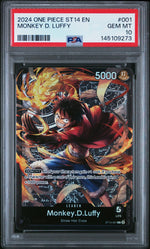 2024 One Piece Starter Deck 14 3d2y Monkey D. Luffy #ST14001 PSA 10