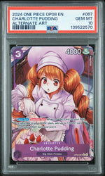2024 One Piece Two Legends Alternate Art Charlotte Pudding #OP08-067 PSA 10