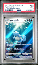 2023 Pokemon Scarlet and Violet 151 Illustration Rare Wartortle #171 PSA 9