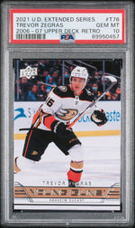 2021 Upper Deck Extended Series '06-07 Retro Trevor Zegras #T76 PSA 10