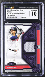 2025 Tier One #T1R-JR José Ramírez Relics /149 CGC 10
