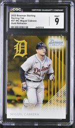 2022 Bowman Sterling #ST-MC Miguel Cabrera Sterling Tek /50 CGC 9