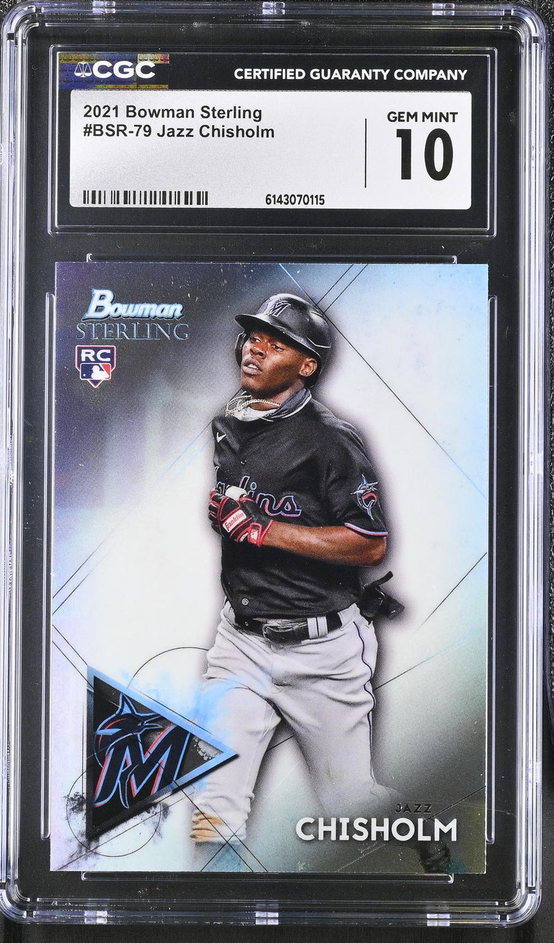 2021 Bowman Sterling #BSR-79 Jazz Chisholm Rookie Revelation CGC 10