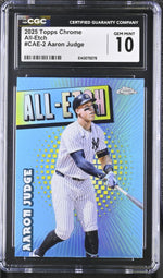 2025 Topps Chrome #CAE-2 Aaron Judge All-Etch CGC 10