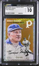 2023 Topps Chrome #324 Honus Wagner Topps Refractor CGC 10