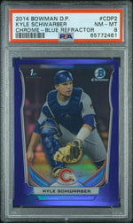 2014 Bowman Draft Chrome Blue Refractor Kyle Schwarber #CDP2 /399 PSA 8