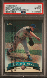 1998 Finest Refractor W/Coating Roger Clemens #40 PSA 8